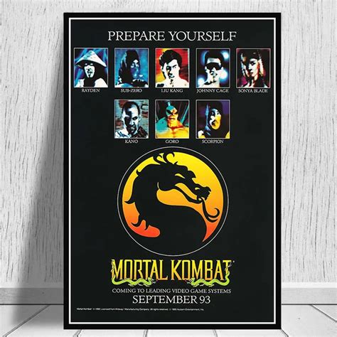 Mortal Kombat So Real It Hurts Poster Wall Art Picture Posters And