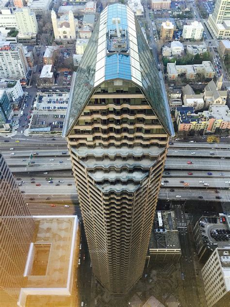 Seattle Municipal Tower As Seen From The Columbia Tower Seattle