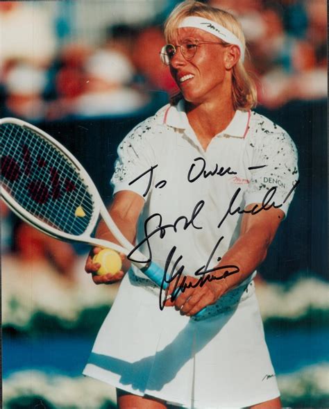 At Auction Martina Navratilova A Signed And Dedicated 10x8 Photo A Czech American Former