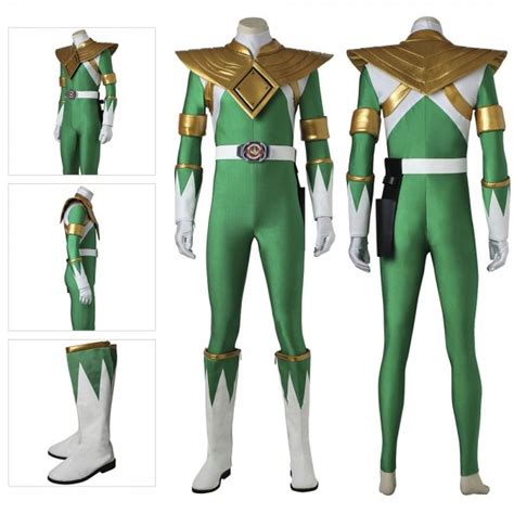 Power Rangers Green Ranger Cosplay Costume Mighty Morphin Tommy Oliver