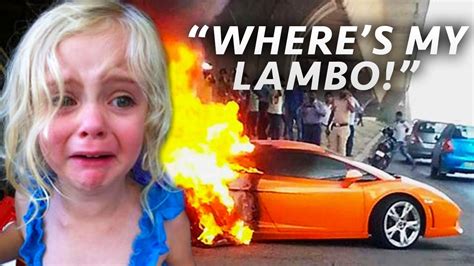 Top 10 Most Spoiled Kids With Supercars Ungrateful Kids