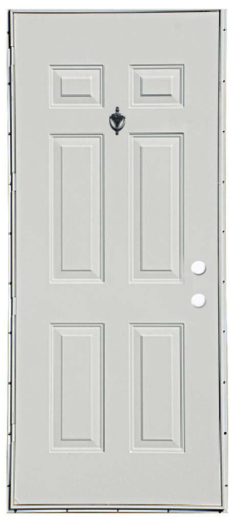 Six Panel Steel Out Swing Door With Knocker And Viewer American Mobile