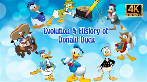 Evolution And History Of Donald Duck 4k Youtube