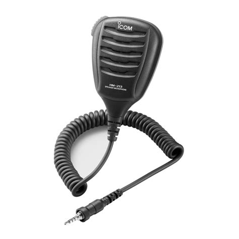 Icom Hm 213 Ipx7 Waterproof Speaker Microphone For M25 Hm213
