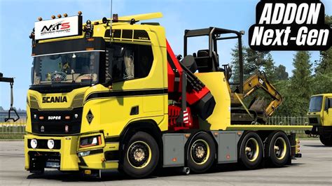 Ets2 146 Addon Crane Chassi Palfinger Scania Rands Nextgen By