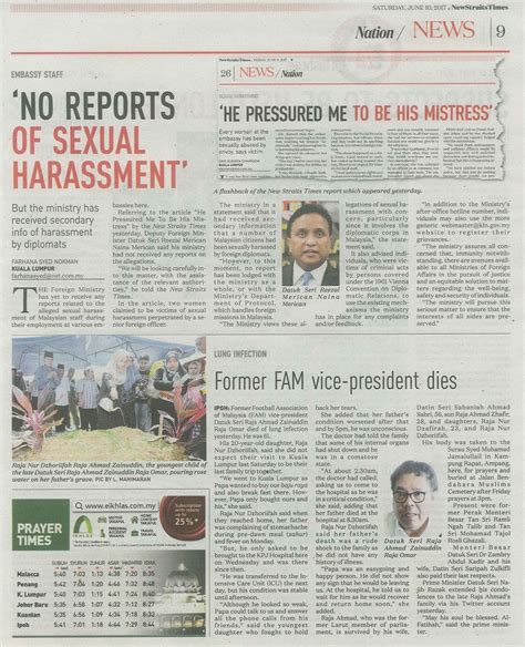 Blog Rasmi Ppim 3798 No Reports Of Sexual Harassment New Straits Times 10 6 2017