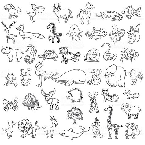 Ilustraci 243 N De Animales Para Ni 241 Os De Dibujo Garabato Y
