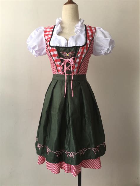 germany tradition costume oktoberfest beer girl costume bavarian dirndl dress with apron s xxxl