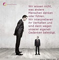 Wir wissen nicht, was andere Menschen denken | Zitate, Sprüche zitate ...