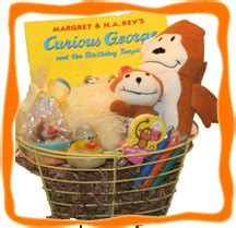 Curious george is a much loved character. Curious George bath gift basket