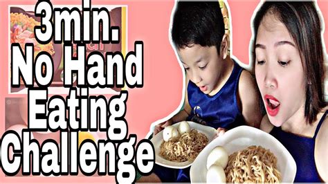 Challenge Accepted 3minute No Hand Eating Challenge Youtube