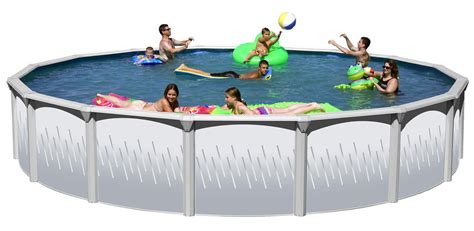 Ridge View Round Above Ground Swimming Pool Package 21 Ft X 52 In