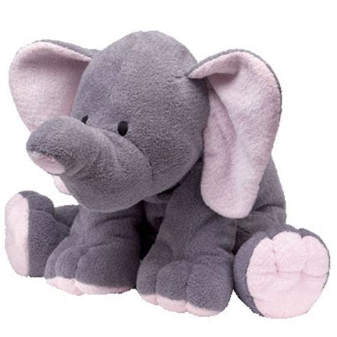 Ty Pluffies Winks The Elephant Extra Large Grey Version 18 Inches