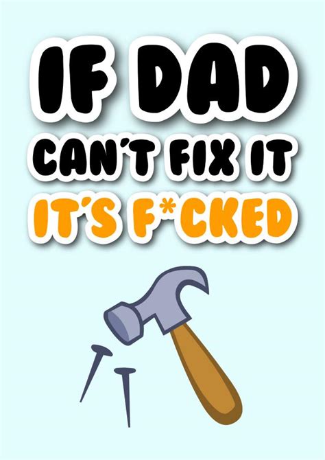 If Dad Cant Fix It Fathers Day Card Thortful