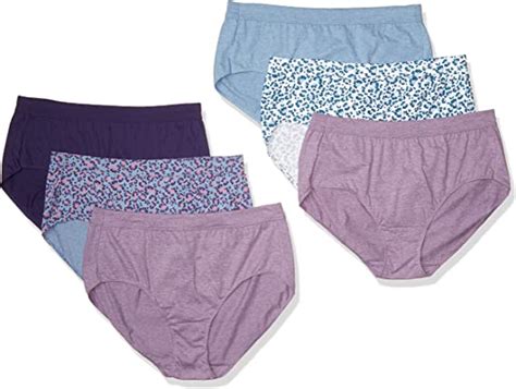 Just My Size Womens Plus Size Cool Comfort Ultra Soft Brief 6 Pack At