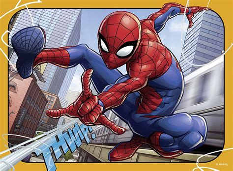 Ravensburger Marvel Spiderman 4 In Box 12 16 20 24 Piece Jigsaw