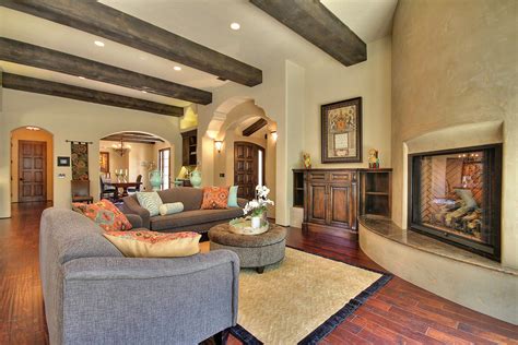 Architectural Elements Bring Warmth And Richness To This Great Room