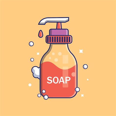 Premium Vector Liquid Soap Flat Icon Illustration