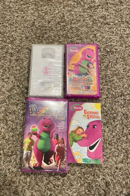 Barney Vhs Lot Of 4 Vhs Tapes Lets Go To The Zoo Everyone Is Special
