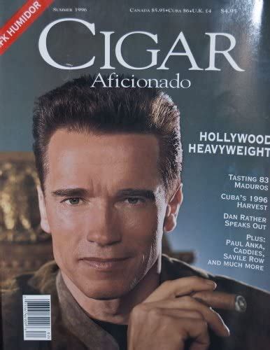Cigar Aficionadoarnold Schwarzenegger Summer 1996 Issue