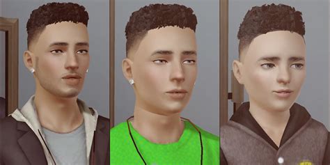 Sims 3 Curly Hair Male