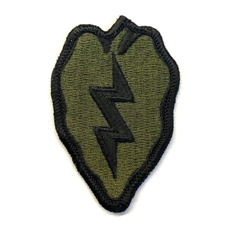 25th Infantry Division Patch Subdued