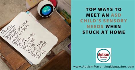 Top Ways To Meet An Asd Childs Sensory Needs When Stuck At Home