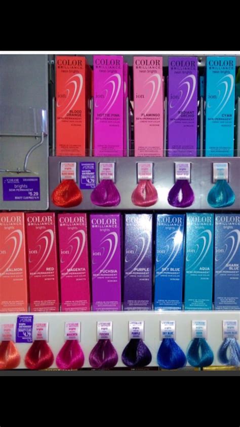 Ion Color Brilliance Semi Permanent Hair Color Chart Lomipage