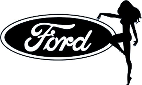 ford sexy truck girl decal