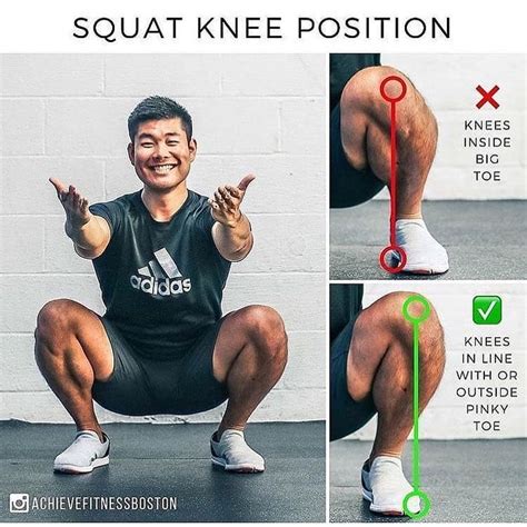 Follow Foractiveman For More Squat Knee Position Via Achievefitnessboston The Big Thing