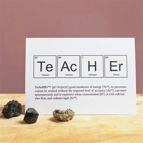 Thank you quotes for friends thank you teacher quotes thank you god quotes thankful for you quotes thank if someone ever says you're weird say thank you. Teacher Periodic Table Humourous Card | Teachers day card ...