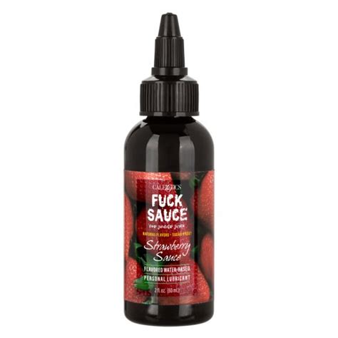 Fuck Sauce Flavored Water Based Personal Lubricant 2 Oz Strawberry