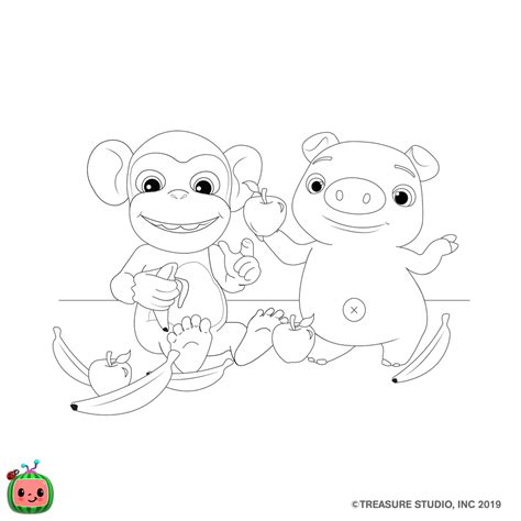 Coloring Book Cocomelon Coloring Pages Giant Super Jumbo Mega