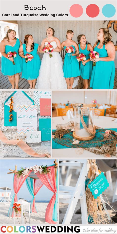 Colors Wedding Best Coral And Turquoise Wedding Color Ideas