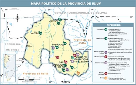 Mapa Histórico De La Provincia De Jujuy Ex