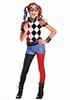 Girls DC Superhero Deluxe Harley Quinn Costume