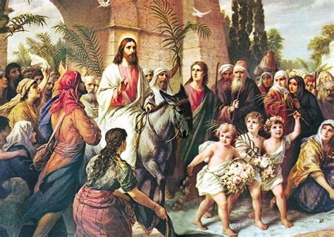 Jesús Entra A Jerusalén Antes De Iniciar Su Acción Redentora Locales