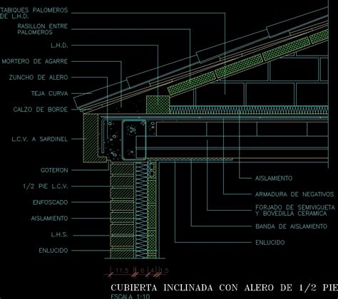 Detail Flat Roof Dwg Detail For Autocad • Designs Cad