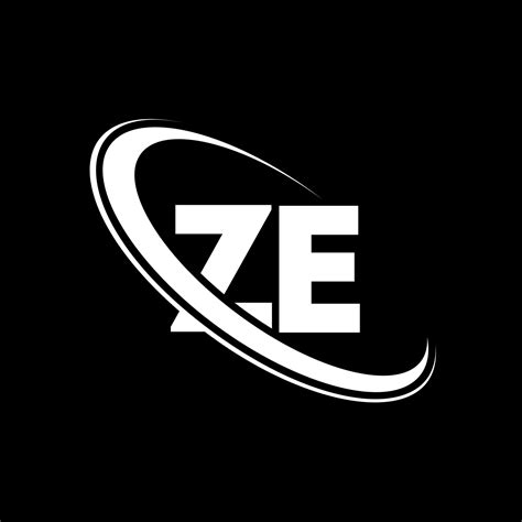 Ze Logo Z E Design White Ze Letter Ze Letter Logo Design Initial