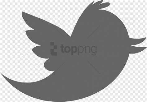 Free Png Download Twitter Logo Gray Png Images Background Grey