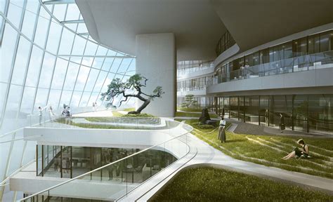 Solar Powered Xinhee Design Center Is Inspired By Human