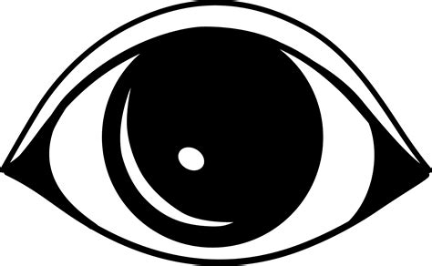 Simple Black Eye Logo Design Free Clip Art