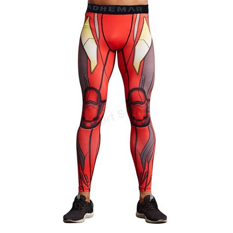 Marvel Superhero Spiderman Compression Pants Men Leggings