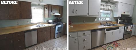 Remove your cabinet handles and doors. How to turn white laminate kitchen cabinet with black ...