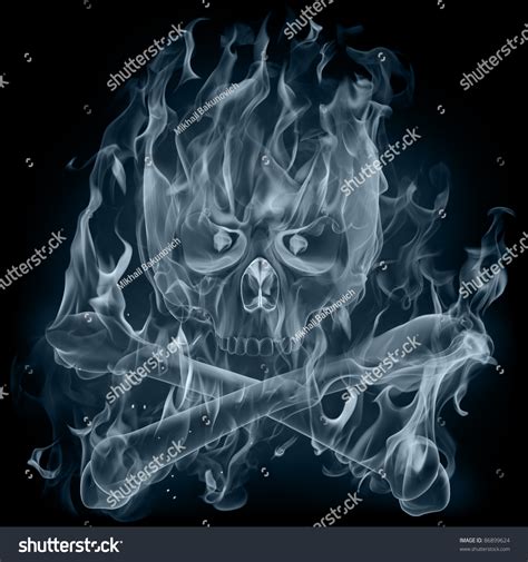 Skull Made Smoke Stock Illustration 86899624 Shutterstock