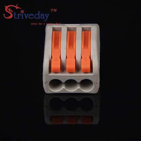 10pcs 222 413 Connector Pct 213 3p Universal Compact Wire Connector Conductor Universal Terminal