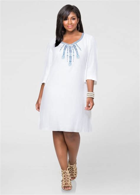 white linen dresses plus size attire plus size