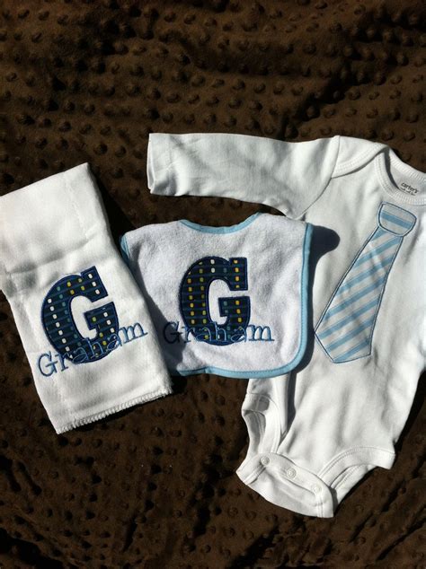 If you are looking for some unique gift for boys and girls, then you can check the catalogs of gift online. Personalized Baby Boy Gift Set - Onesie, Burp Cloth, Bib ...