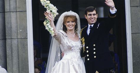 Sarah Ferguson Wore A Tiara And A Flower Crown On Her Royal Wedding Day
