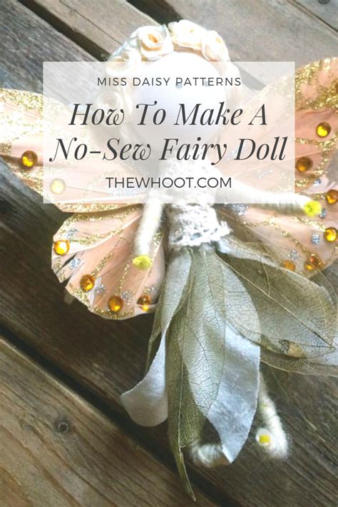 Diy No Sew Fairy Doll Tutorial In 2020 Fairy Diy Crafts Fairy Dolls
